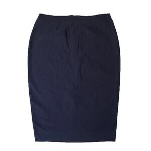 ASOS Women Skirt US 8 Navy Nylon Viscose Pencil Skirt Business Classic Kneelengt